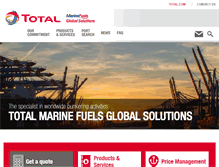 Tablet Screenshot of marinefuels.total.com